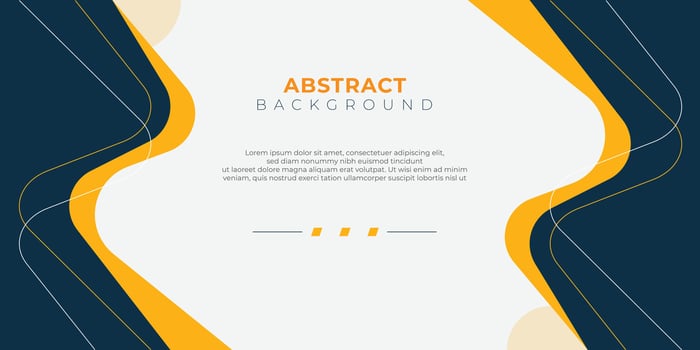 Abstract orange gradient geometric shape background with line modern corporate concept vector