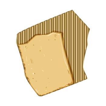 page torn cardboard cartoon illustration vector