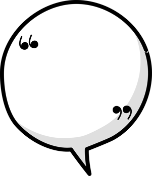 Black and white color speech bubble balloon with quotation marks, icon sticker memo keyword planner text box banner png
