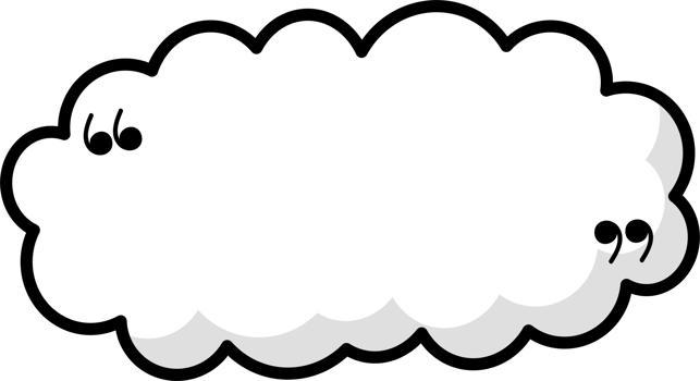 Black and white color speech bubble balloon with quotation marks, icon sticker memo keyword planner text box banner png