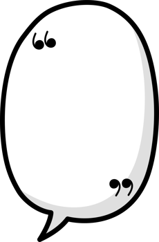 Black and white color speech bubble balloon with quotation marks, icon sticker memo keyword planner text box banner png