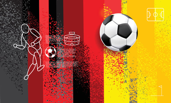 soccer banner template , germany flag, texture grunge, football cup, illustration vector