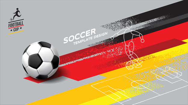 soccer banner template , germany flag, texture grunge, football cup, illustration vector