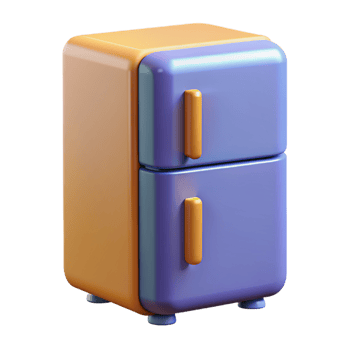 Refrigerator 3d Icon png