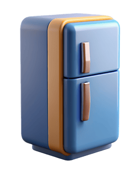 Refrigerator 3d Concept png