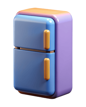 Refrigerator 3d Graphic png