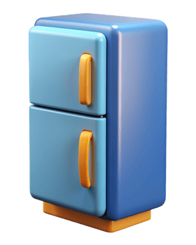Refrigerator 3d Image png