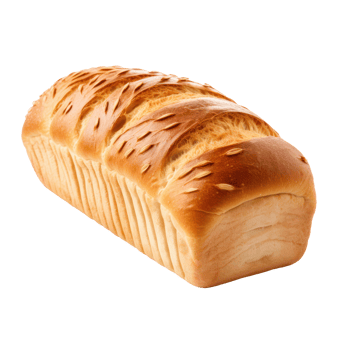 Fresh Bread Loaf On Isolated Background, Suitable for Bakery Branding and Product Presentation. png