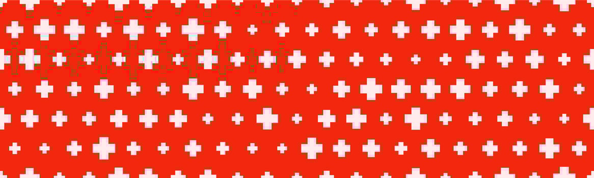 Seamless hospital background with plus symbols vector