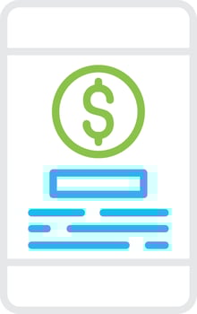 Online Payment Creative Icon Design vector