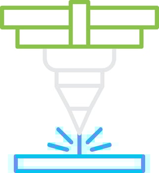 Laser Creative Icon Design vector
