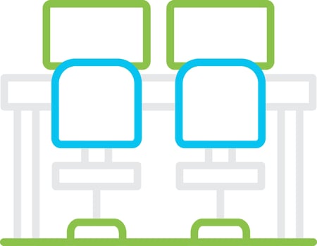 Coworking Bin Creative Icon Design vector