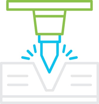 Bending Creative Icon Design vector