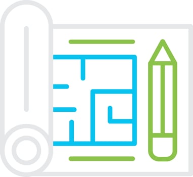 Floor Plan Creative Icon Design vector
