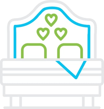 Bed Creative Icon Design vector