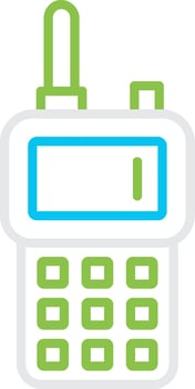 Walkie Talkies Creative Icon Design vector
