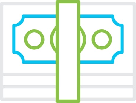 Money Creative Icon Design vector