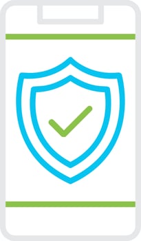 Phone Insurance Creative Icon Design vector