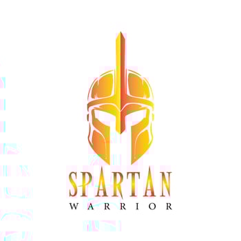 The Emblem of Ancient Warriors Showing Spartan Valor vector