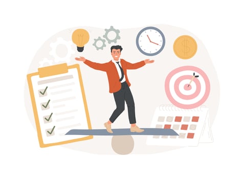 Resilience isolated concept illustration. vector