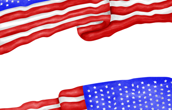 Independence Day Flag, Usa Flag clipart image with transparent background. png