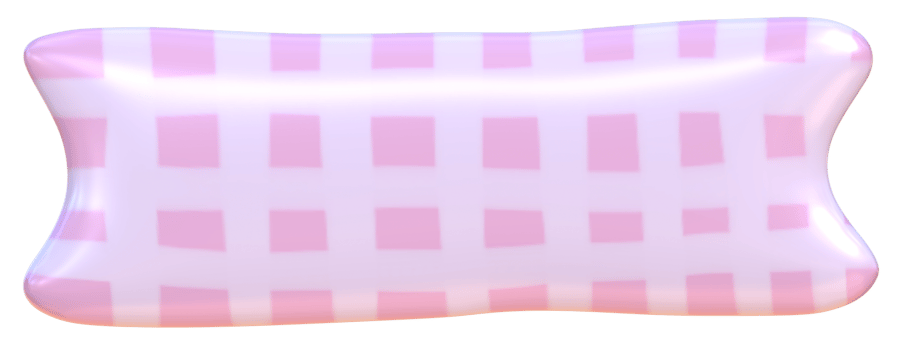Cute 3D pink washi tape pastel stationery kawaii stickers illustration png