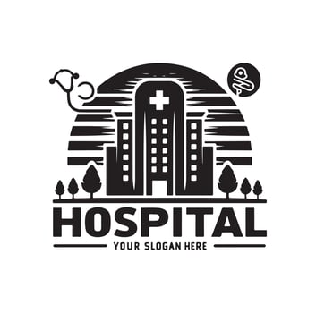 hospital logo design illustration vector