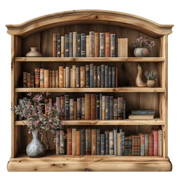 Book Shelf on transparent background png