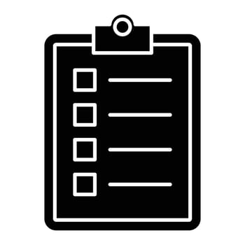 Requirements Glyph Icon Design vector