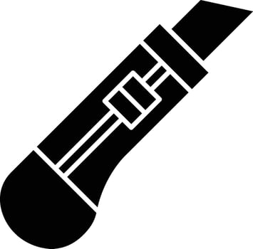 Cutter Glyph Icon Design vector