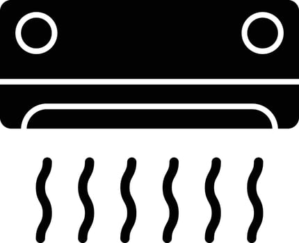Air Conditioner Glyph Icon Design vector