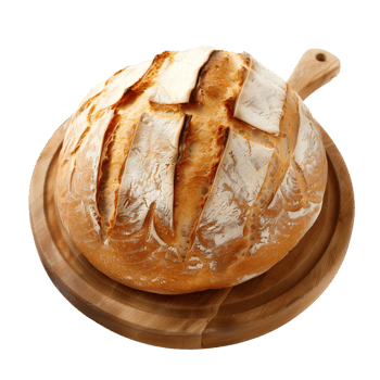Yeast Bread Isolated on Transparent Background png