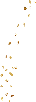 golden confetti for party png