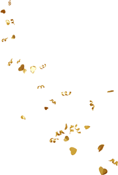golden confetti for party png