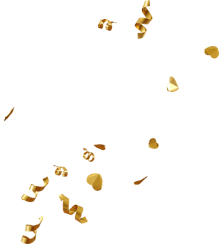 golden confetti for party png