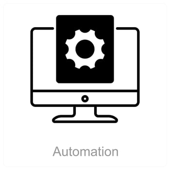 Automation and process icon concept vector