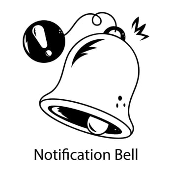 Trendy Notification Bell vector