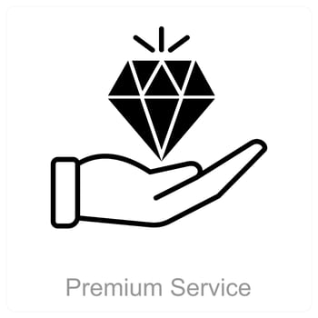 Premium Service and quality icon concept vector