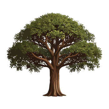 Banyan tree illustration design drawing png