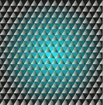 Abstract geometric pattern in the form of a texture of triangles on a blue background vector