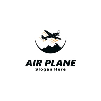 Airplane Logo Template Design vector