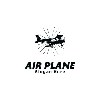 Airplane Logo Template Design vector