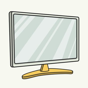 Monitor icon Gamer set gamer icon set game icon set flat game streamer elements collection vector