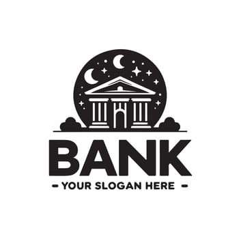 Bank logo icon illustration vector