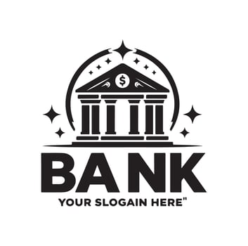 Bank logo icon illustration vector