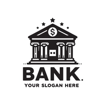Bank logo icon illustration vector