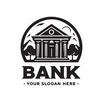 Bank logo icon illustration vector