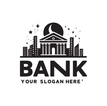 Bank logo icon illustration vector