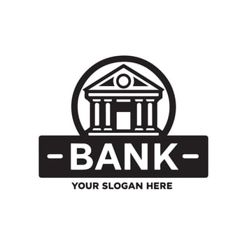Bank logo icon illustration vector