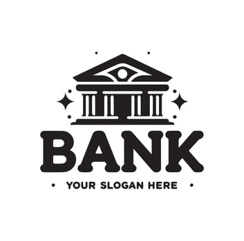 Bank logo icon illustration vector